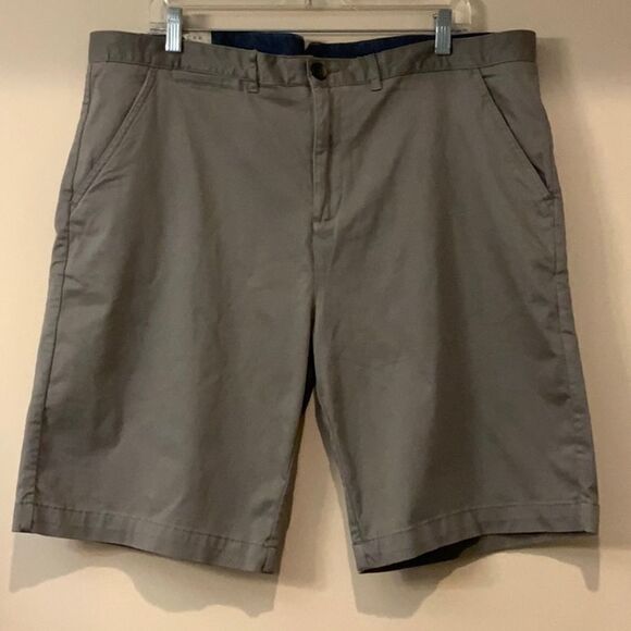 NWT Jachs Men's Flat Front Shorts Grey Sz 38 - Picture 2 of 13